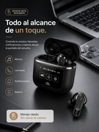Auriculares  JBL Tour Pro 2 - Escucha todo, Controla todo, Sin sacar tu celular.