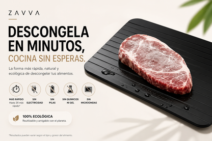 DefrostPro™ - Descongela tus alimentos en menos tiempo, sin microondas ni complicaciones.