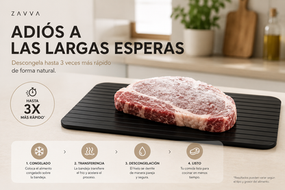DefrostPro™ - Descongela tus alimentos en menos tiempo, sin microondas ni complicaciones.