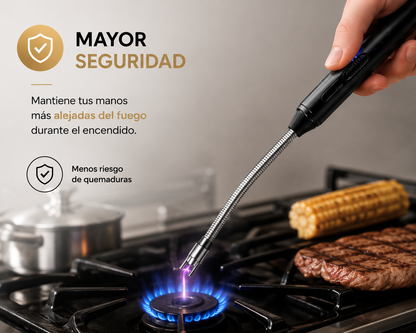 PlasmaFlex™ - Enciende Todo al Instante, Sin Gas y Sin Riesgos.