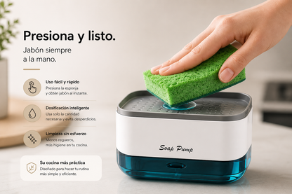 Dispensador De Jabon SINKORA - Todo lo que necesitas para lavar, en un solo lugar