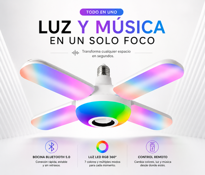 VibraLight - Convierte cualquier espacio en una experiencia de luz y música en segundos.