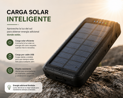 PowerGo Solar - Nunca vuelvas a quedarte sin batería cuando más la necesitas.